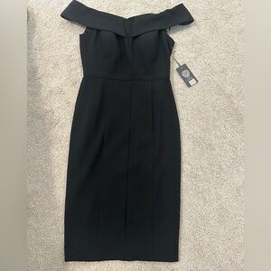 NEW Vince Camuto Black Midi Dress